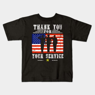 veterans day thank you for your service Kids T-Shirt